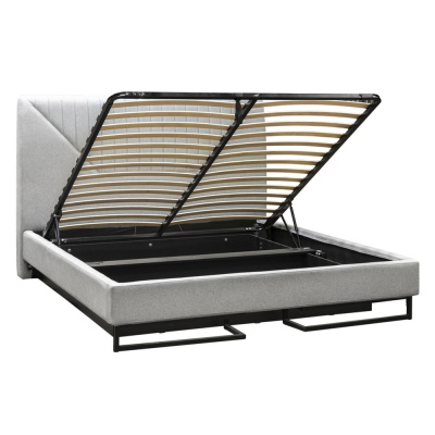 Кровать с ортопедическим основанием и ящиком 1.4 Loft Alberta Стоун. Фото