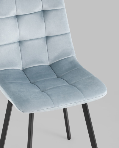 Стул Chilly велюр серо-голубой. Фото №9