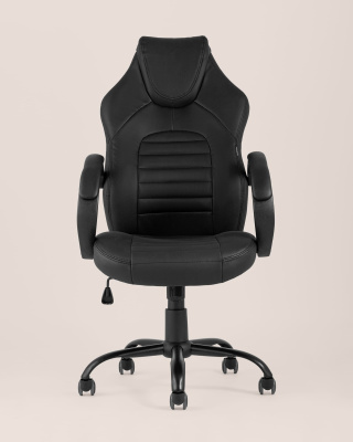 Кресло игровое TopChairs Racer Midi черное. Фото