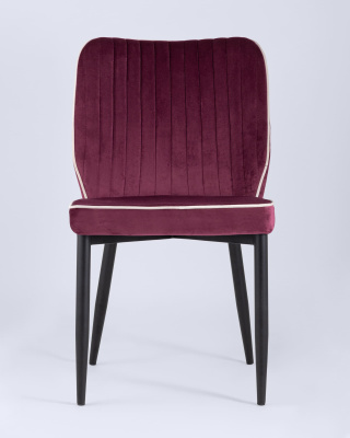 Стул Лоренс велюр бордовый. Фото