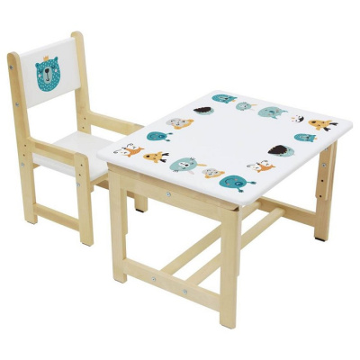 Набор учебный Polini kids Eco 400 SM, белый фото Набор учебный Polini kids Eco 400 SM, белый. Фото №4