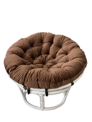 Кресло Папасан 23/01 с коричневой подушкой. Фото №3