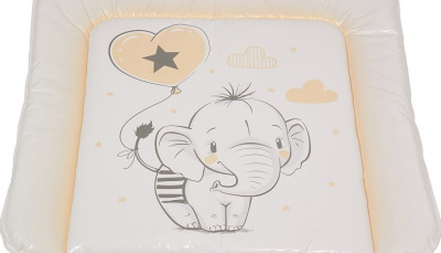Матрас пеленальный Polini kids Слоник, бежевый. Фото