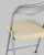 Стул складной ДЖОН металлик, кремовый. Фото №8