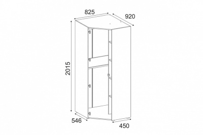 Шкаф платяной Модерн STL.322.03 W,белый. Фото