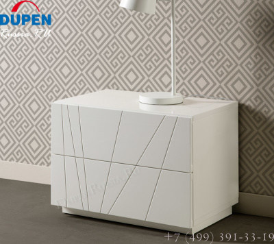 Тумба прикроватная DUPEN М-137 OCEAN белая. Фото