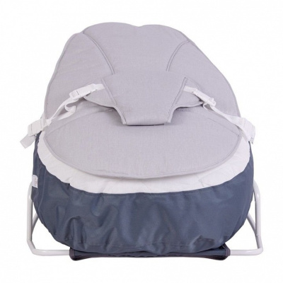 Шезлонг детский Polini kids, серый. Фото