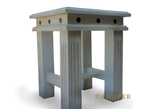 Табурет Викинг (браширование). Фото №1