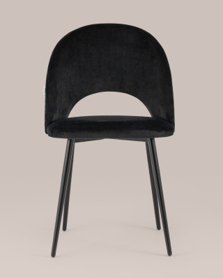 Стул Меган велюр черный. Фото