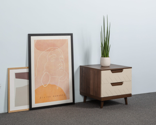 Тумба прикроватная Сканди Бежевый. Фото №15