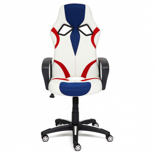 Кресло RUNNER кож/зам/ткань, белый/синий/красный, 36-01/10/08. Фото №2