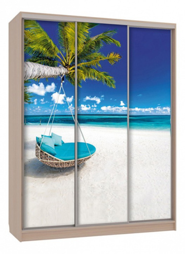 Бассо 7-600 77 (полки слева) дуб млечный. Фото №1