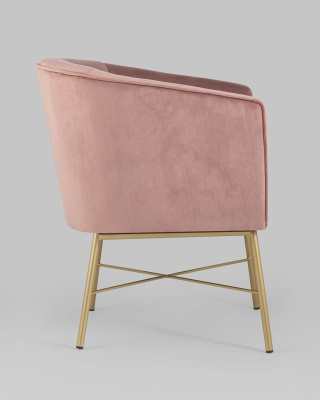 Кресло Шале велюр розовый. Фото №4