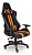 Кресло iCar, кож/зам, черный/оранжевый (id: )