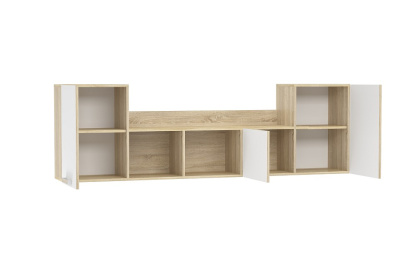 Фанк НМ 011.39-02 М Полка Белый, Дуб Сонома. Фото