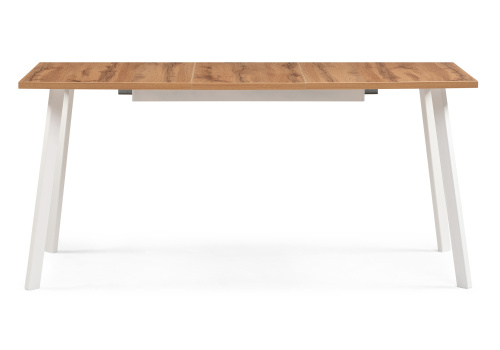 Стол деревянный Стол раскладной Колон Лофт 120 25 мм дуб вотан / белый матовый. Фото №3