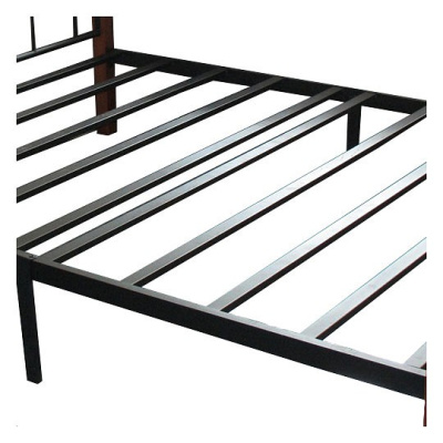 Кровать AT-8077 дерево гевея/металл, 90*200 см (Single bed), красный дуб/черный фото Кровать AT-8077 дерево гевея/металл, 90*200 см (Single bed), красный дуб/черный. Фото №2